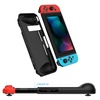 image:imageJETech Dockable Case for Nintendo Switch 2 Clear  Soft TPU Grip Cover for JoyCon Detachable Protective PC Back Shell AntiScratchBlack