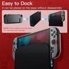 image:imageJETech Dockable Case for Nintendo Switch 2 Clear  Soft TPU Grip Cover for JoyCon Detachable Protective PC Back Shell AntiScratchClear