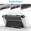 image:imageJETech Dockable Case for Nintendo Switch 2 Clear  Soft TPU Grip Cover for JoyCon Detachable Protective PC Back Shell AntiScratchHD Clear
