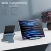 image:imageJETech Foldable Tablet Stand for 411 Tablets and Phones Silver  Adjustable Portable Desktop Holder Foldable Dock for iPadiPad ProAirMini Galaxy Tab A8A7 LiteA7S8S7 Kindle etcGrey