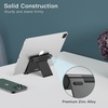 image:imageJETech Foldable Tablet Stand for 411 Tablets and Phones Silver  Adjustable Portable Desktop Holder Foldable Dock for iPadiPad ProAirMini Galaxy Tab A8A7 LiteA7S8S7 Kindle etcBlack