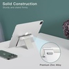 image:imageJETech Foldable Tablet Stand for 411 Tablets and Phones Silver  Adjustable Portable Desktop Holder Foldable Dock for iPadiPad ProAirMini Galaxy Tab A8A7 LiteA7S8S7 Kindle etcSilver