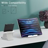image:imageJETech Foldable Tablet Stand for 411 Tablets and Phones Silver  Adjustable Portable Desktop Holder Foldable Dock for iPadiPad ProAirMini Galaxy Tab A8A7 LiteA7S8S7 Kindle etcSilver