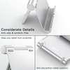 image:imageJETech Foldable Tablet Stand for 411 Tablets and Phones Silver  Adjustable Portable Desktop Holder Foldable Dock for iPadiPad ProAirMini Galaxy Tab A8A7 LiteA7S8S7 Kindle etcSilver