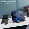 image:imageJETech Foldable Tablet Stand for 411 Tablets and Phones Silver  Adjustable Portable Desktop Holder Foldable Dock for iPadiPad ProAirMini Galaxy Tab A8A7 LiteA7S8S7 Kindle etcBlack