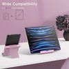 image:imageJETech Foldable Tablet Stand for 411 Tablets and Phones Silver  Adjustable Portable Desktop Holder Foldable Dock for iPadiPad ProAirMini Galaxy Tab A8A7 LiteA7S8S7 Kindle etcRose Gold
