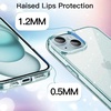 image:imageJETech Glitter Case for iPhone 15 Clear  Sparkly Glitter Design Shockproof Protection Clear Back Stylish LookBlue