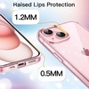 image:imageJETech Glitter Case for iPhone 15 Clear  Sparkly Glitter Design Shockproof Protection Clear Back Stylish LookPink