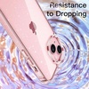 image:imageJETech Glitter Case for iPhone 15 Clear  Sparkly Glitter Design Shockproof Protection Clear Back Stylish LookPink