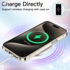 image:imageJETech Glitter Case for iPhone 15 Pro Clear  Sparkly Glitter Design Shockproof Protection Clear Back Stylish LookClear