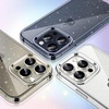 image:imageJETech Glitter Case for iPhone 15 Pro Max Clear  Sparkly Glitter Design Shockproof Protection Clear Back Stylish LookClear