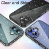 image:imageJETech Glitter Case for iPhone 16 Clear  Sparkly Glitter Design Shockproof Protection Clear Back Stylish LookBlack