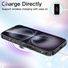 image:imageJETech Glitter Case for iPhone 16 Clear  Sparkly Glitter Design Shockproof Protection Clear Back Stylish LookBlack