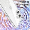 image:imageJETech Glitter Case for iPhone 16 Clear  Sparkly Glitter Design Shockproof Protection Clear Back Stylish LookClear
