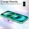 image:imageJETech Glitter Case for iPhone 16 Clear  Sparkly Glitter Design Shockproof Protection Clear Back Stylish LookTeal