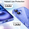 image:imageJETech Glitter Case for iPhone 16 Clear  Sparkly Glitter Design Shockproof Protection Clear Back Stylish LookUltramarine