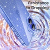image:imageJETech Glitter Case for iPhone 16 Clear  Sparkly Glitter Design Shockproof Protection Clear Back Stylish LookUltramarine