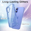 image:imageJETech Glitter Case for iPhone 16 Clear  Sparkly Glitter Design Shockproof Protection Clear Back Stylish LookUltramarine