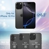 image:imageJETech Glitter Case for iPhone 16 Pro Clear  Sparkly Glitter Design Shockproof Protection Clear Back Stylish LookBlack Titanium