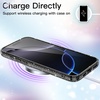 image:imageJETech Glitter Case for iPhone 16 Pro Clear  Sparkly Glitter Design Shockproof Protection Clear Back Stylish LookBlack Titanium