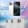 image:imageJETech Glitter Case for iPhone 16 Pro Clear  Sparkly Glitter Design Shockproof Protection Clear Back Stylish LookClear