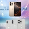 image:imageJETech Glitter Case for iPhone 16 Pro Clear  Sparkly Glitter Design Shockproof Protection Clear Back Stylish LookDesert Titanium
