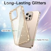image:imageJETech Glitter Case for iPhone 16 Pro Max Clear  Sparkly Glitter Design Shockproof Protection Clear Back Stylish LookDesert Titanium