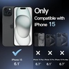 image:imageJETech Grip Case for iPhone 15 Black  Ergonomic Hold Camera Lens Protection Soft TPU Design Shockproof ProtectionDark Blue