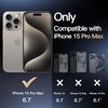 image:imageJETech Grip Case for iPhone 15 Black  Ergonomic Hold Camera Lens Protection Soft TPU Design Shockproof ProtectionNatural Titanium