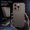 image:imageJETech Grip Case for iPhone 15 Black  Ergonomic Hold Camera Lens Protection Soft TPU Design Shockproof ProtectionNatural Titanium