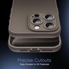 image:imageJETech Grip Case for iPhone 15 Black  Ergonomic Hold Camera Lens Protection Soft TPU Design Shockproof ProtectionNatural Titanium