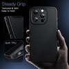 image:imageJETech Grip Case for iPhone 15 Pro Black Titanium  Ergonomic Hold Camera Lens Protection Soft TPU Design Shockproof ProtectionBlack Titanium