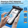 image:imageJETech IPX8 Waterproof Phone Pouch Dry Bag BlackBlack 2Pack  Touchscreen Compatible Fits up to 72 for iPhone 17e17161514 Series for Galaxy S26S25 Ultra for Pixel 10 SeriesBlackBlack
