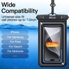 image:imageJETech IPX8 Waterproof Phone Pouch Floating Dry Bag Black 2Pack  Touchscreen Compatible Fits up to 7 for iPhone 17e17161514 Series for Galaxy S26S25 Ultra for Pixel 10 Series