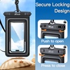 image:imageJETech IPX8 Waterproof Phone Pouch Floating Dry Bag Black 2Pack  Touchscreen Compatible Fits up to 7 for iPhone 17e17161514 Series for Galaxy S26S25 Ultra for Pixel 10 Series