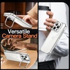 image:imageJETech Kickstand Case for iPhone 15 Pro Max Clear  Builtin Camera Ring Stand AntiYellowing Clear Back Shockproof Bumper AntiScratch ProtectionClear