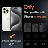 image:imageJETech Kickstand Case for iPhone 15 Pro Max Clear  Builtin Camera Ring Stand AntiYellowing Clear Back Shockproof Bumper AntiScratch ProtectionClear