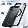 image:imageJETech Magnetic Case for iPhone 15 Pink  Compatible with MagSafe Solid Color Matte TPU Frame Clear Back Shockproof BumperBlack