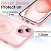 image:imageJETech Magnetic Case for iPhone 15 Pink  Compatible with MagSafe Solid Color Matte TPU Frame Clear Back Shockproof BumperPink
