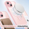 image:imageJETech Magnetic Case for iPhone 15 Pink  Compatible with MagSafe Solid Color Matte TPU Frame Clear Back Shockproof BumperPink