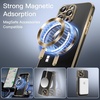 image:imageJETech Magnetic Case for iPhone 15 Pro 61Inch Compatible with MagSafe Camera Lens Full Protection Shockproof Soft TPU Electroplated Phone Cover Natural TitaniumBlack Titanium