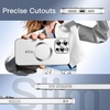 image:imageJETech Magnetic Case for iPhone 15 Pro 61Inch Compatible with MagSafe Camera Lens Full Protection Shockproof Soft TPU Electroplated Phone Cover Natural TitaniumWhite Titanium