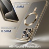 image:imageJETech Magnetic Case for iPhone 15 Pro 61Inch Compatible with MagSafe Camera Lens Full Protection Shockproof Soft TPU Electroplated Phone Cover Natural TitaniumNatural Titanium