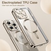 image:imageJETech Magnetic Case for iPhone 15 Pro Gold  Compatible with MagSafe Camera Lens Protection Electroplated TPU Frame Shockproof ProtectionNatural Titanium