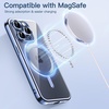 image:imageJETech Magnetic Case for iPhone 15 Pro Gold  Compatible with MagSafe Camera Lens Protection Electroplated TPU Frame Shockproof ProtectionSierra Blue