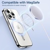 image:imageJETech Magnetic Case for iPhone 15 Pro Gold  Compatible with MagSafe Camera Lens Protection Electroplated TPU Frame Shockproof ProtectionSilver