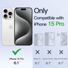 image:imageJETech Magnetic Case for iPhone 15 Pro Gold  Compatible with MagSafe Camera Lens Protection Electroplated TPU Frame Shockproof ProtectionSilver