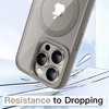 image:imageJETech Magnetic Case for iPhone 15 Pro Max Natural Titanium  Compatible with MagSafe Solid Color Matte TPU Frame Clear Back Shockproof BumperNatural Titanium