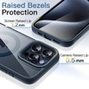 image:imageJETech Magnetic Case for iPhone 15 Pro Natural Titanium  Compatible with MagSafe Solid Color Matte TPU Frame Clear Back Shockproof BumperBlue Titanium