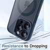 image:imageJETech Magnetic Case for iPhone 15 Pro Natural Titanium  Compatible with MagSafe Solid Color Matte TPU Frame Clear Back Shockproof BumperBlue Titanium